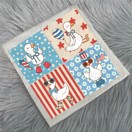 Patriotic Goose (picture squares) - WS