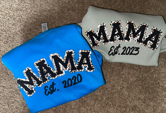 Mama Puff/Glitter Sweatshirt