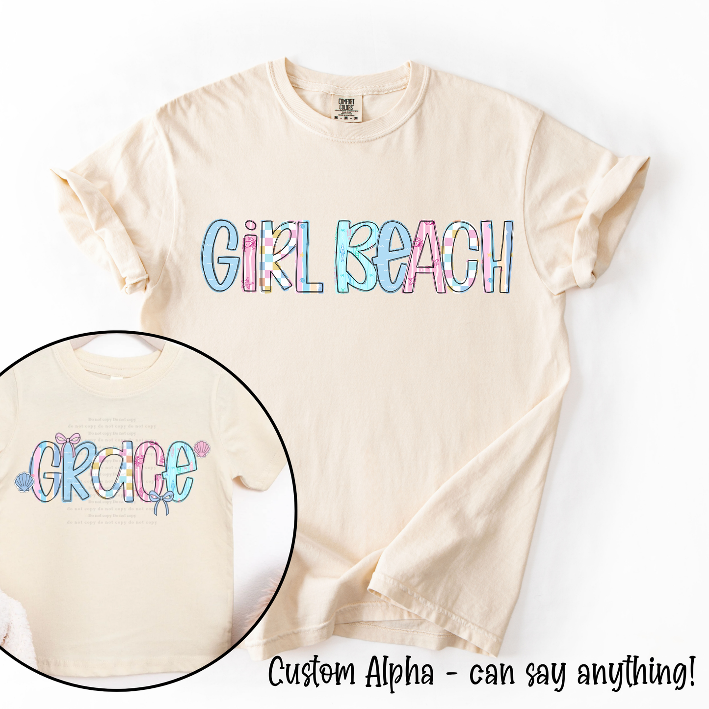 Girl Beach Custom Alpha Tee