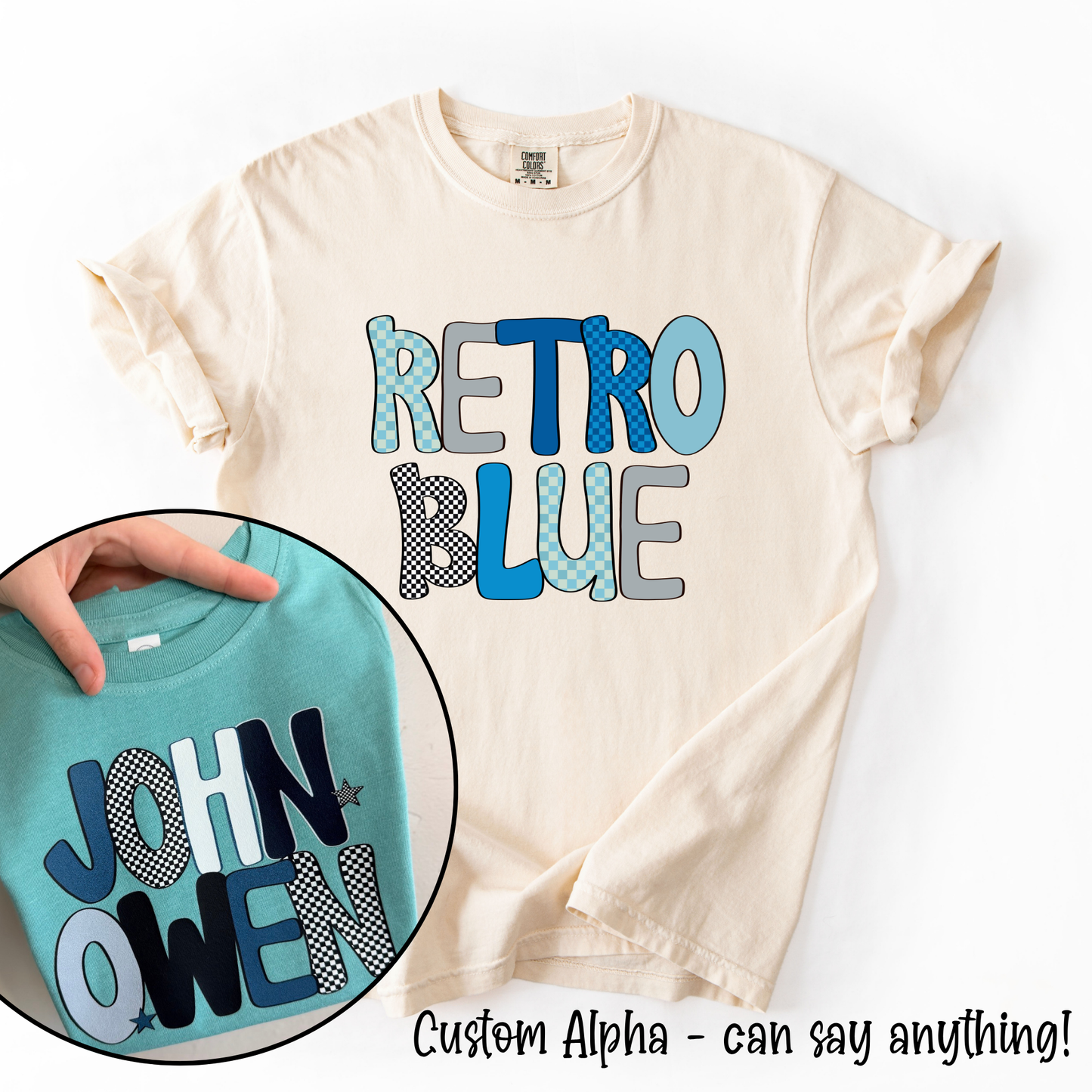 Retro Blue Custom Alpha Tee