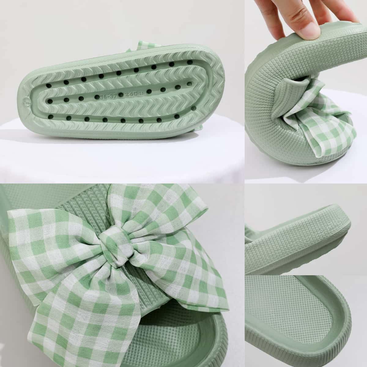 Gingham Check Sandals