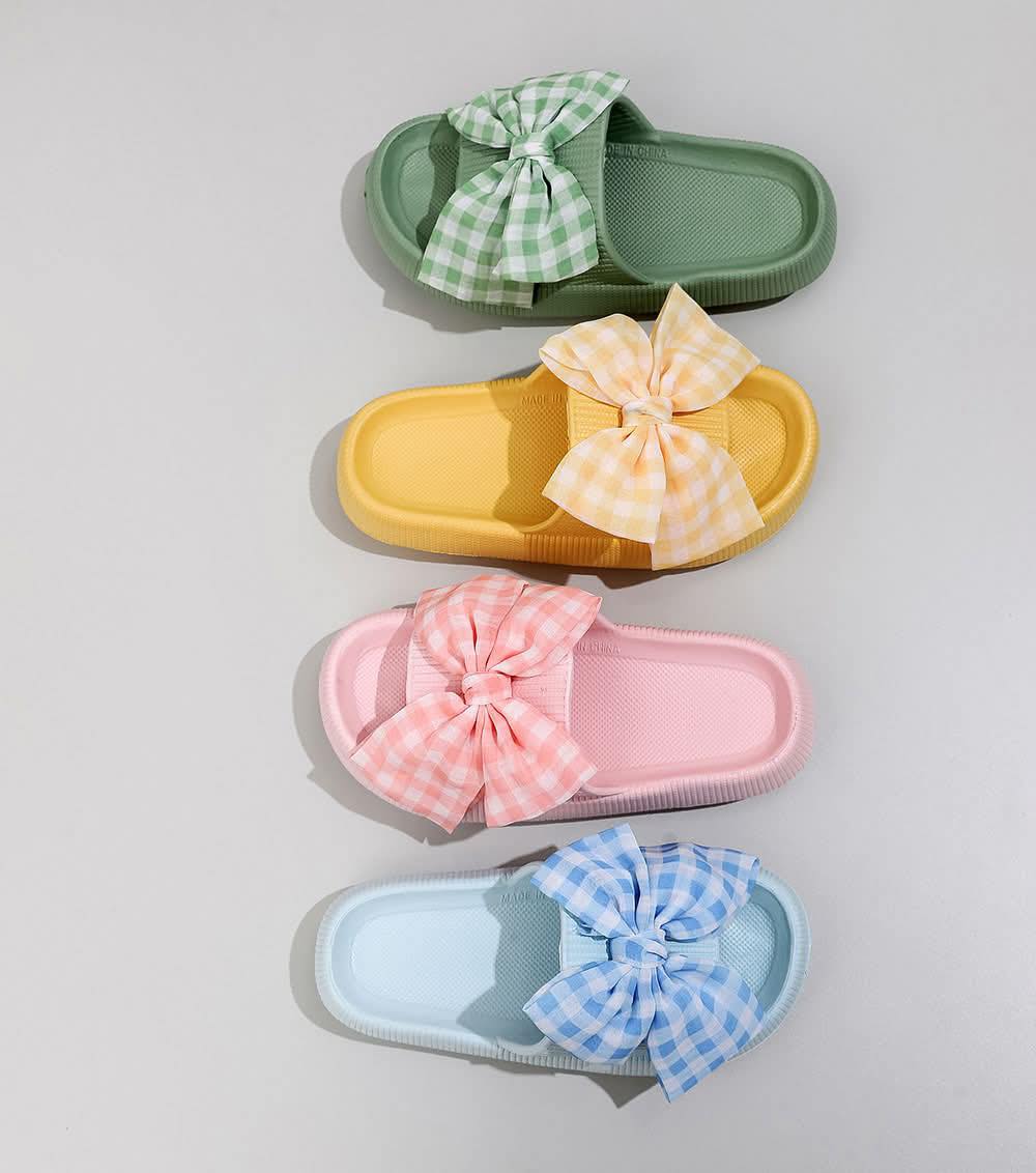 Gingham Check Sandals