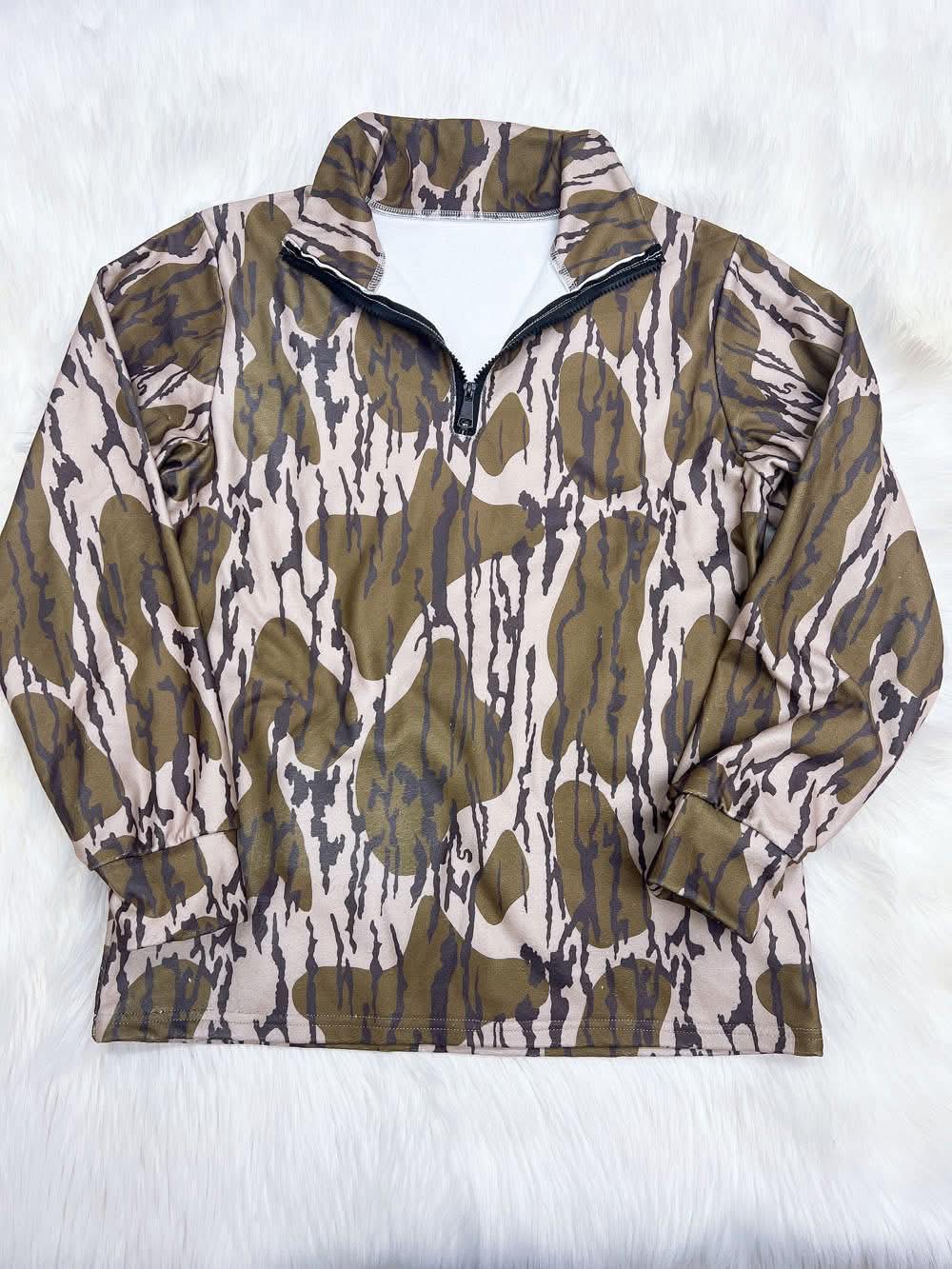 Adult & Kids Quarter Zip Fleece Pullover