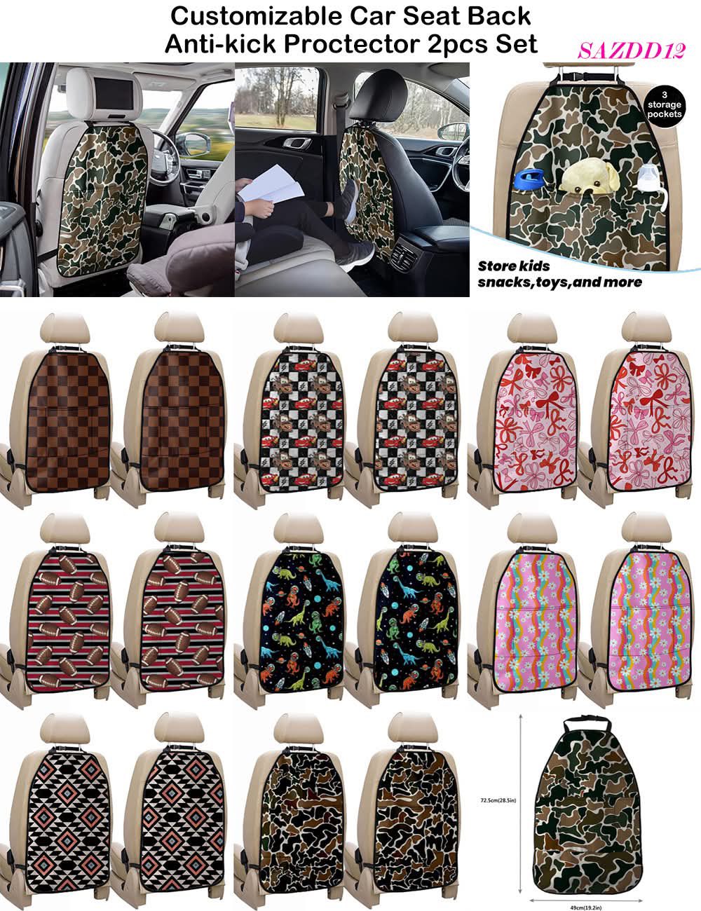 Car Anti Kick Mats- Set Of 2