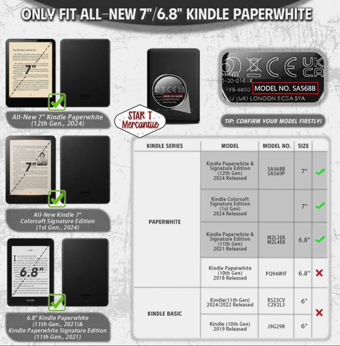 Custom Print Kindle Case