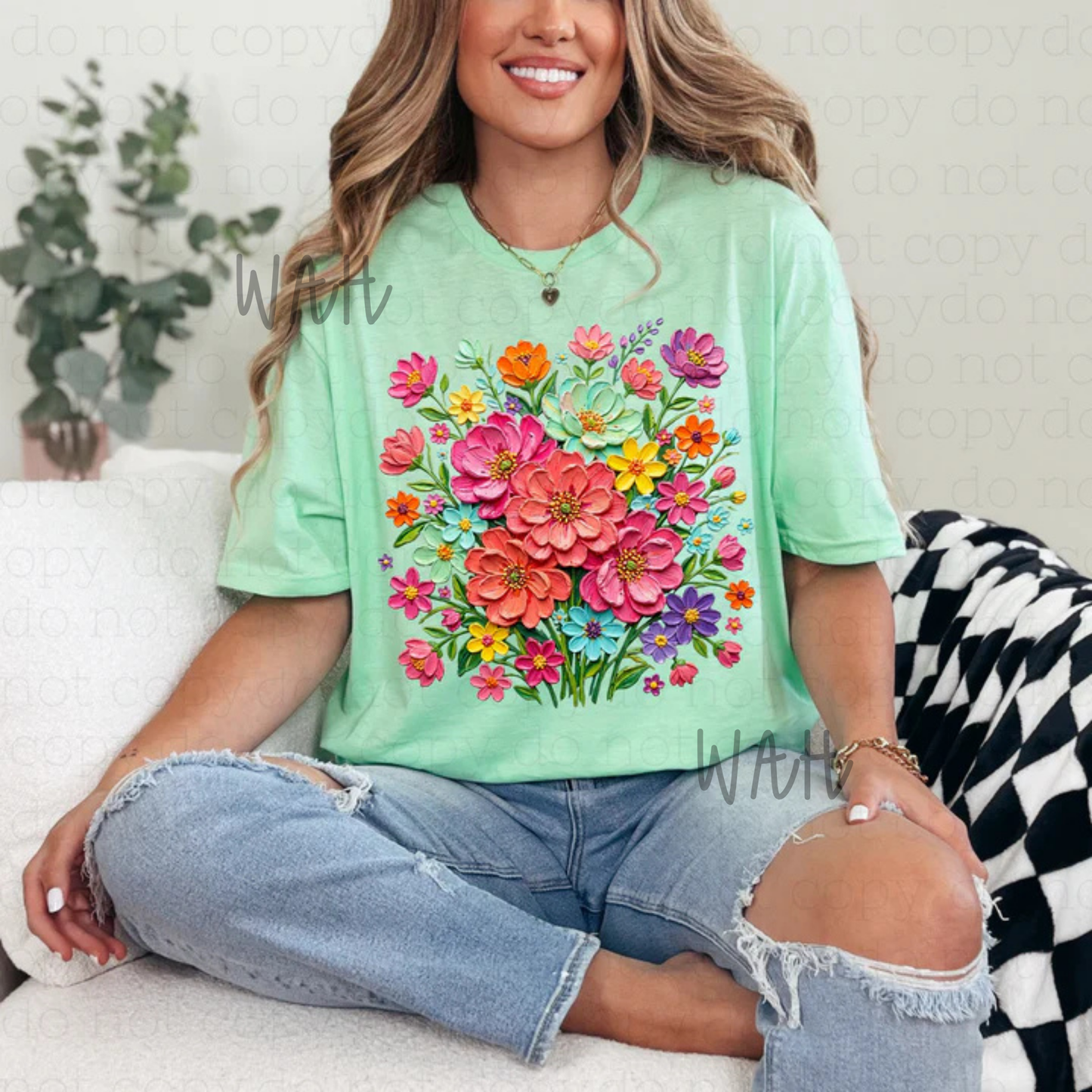 Painted flowers