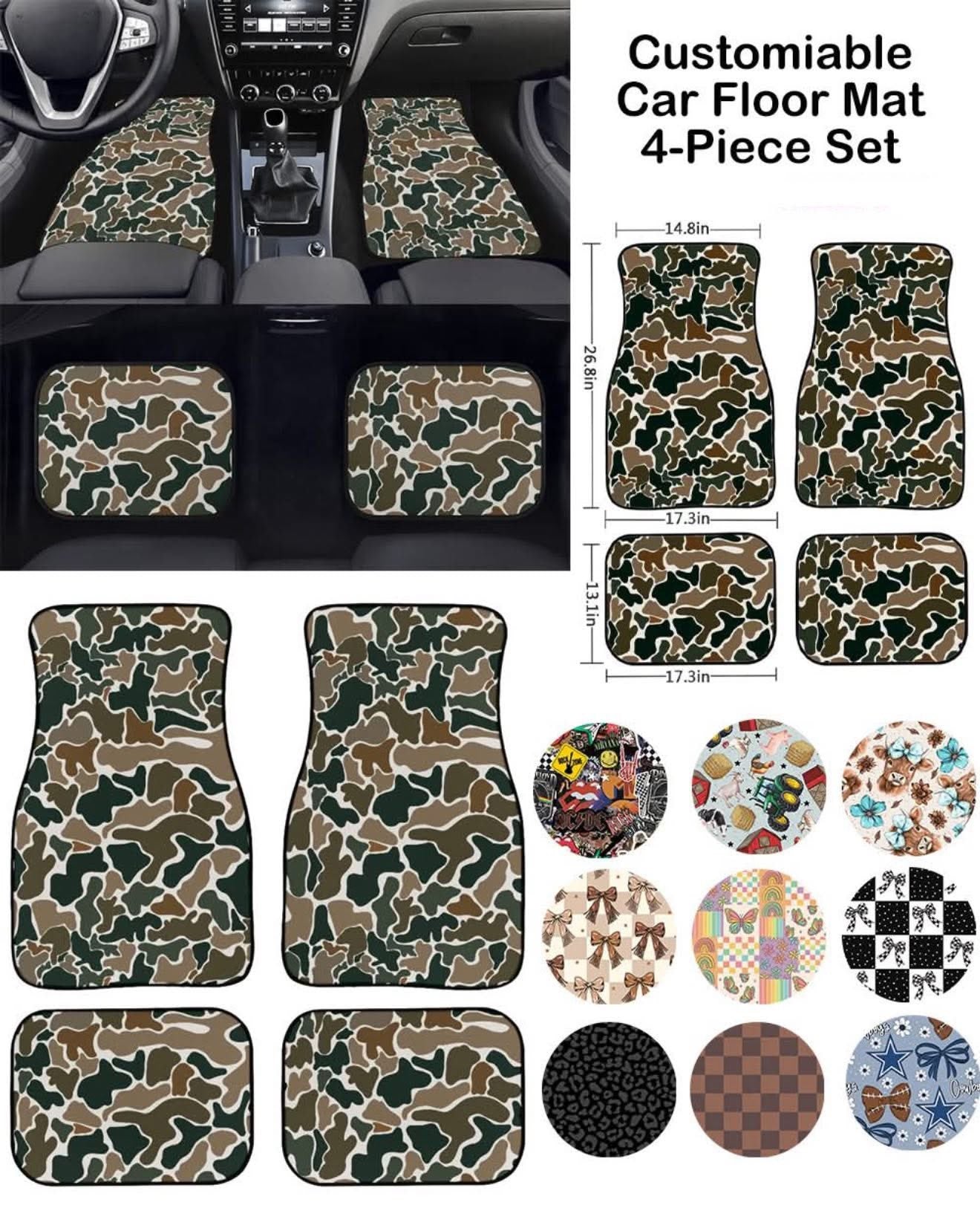 Car Carpet Floor Mats- 4-Piece Set