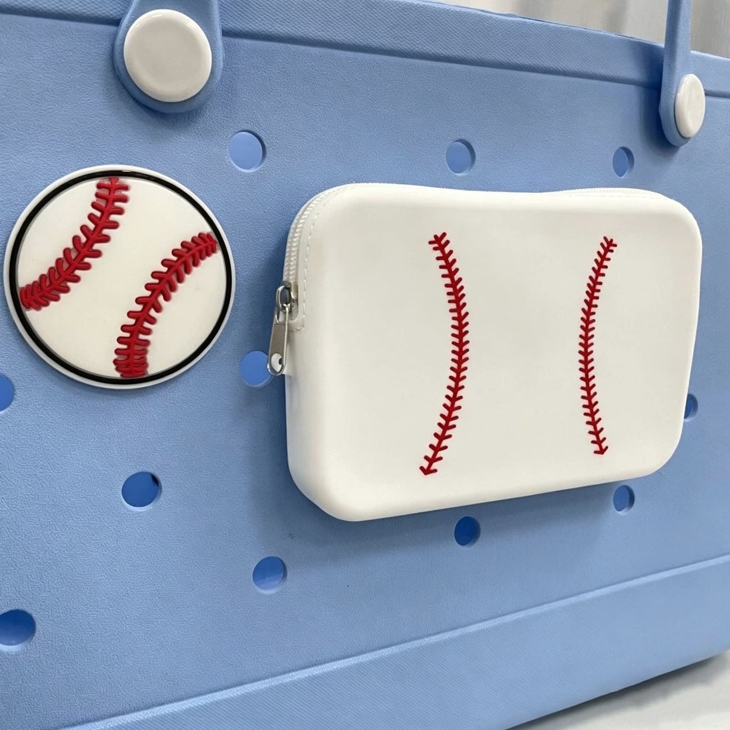Baseball Silicone Zipper Pouch 4B26051