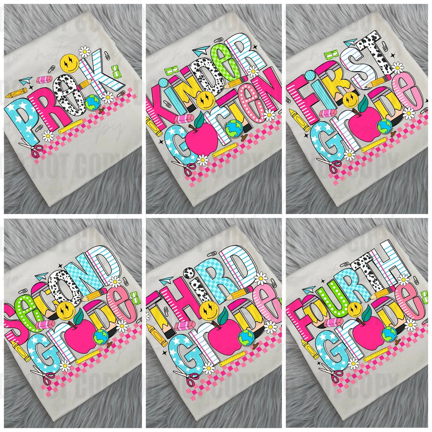 Pink Retro Grade Tees - WS