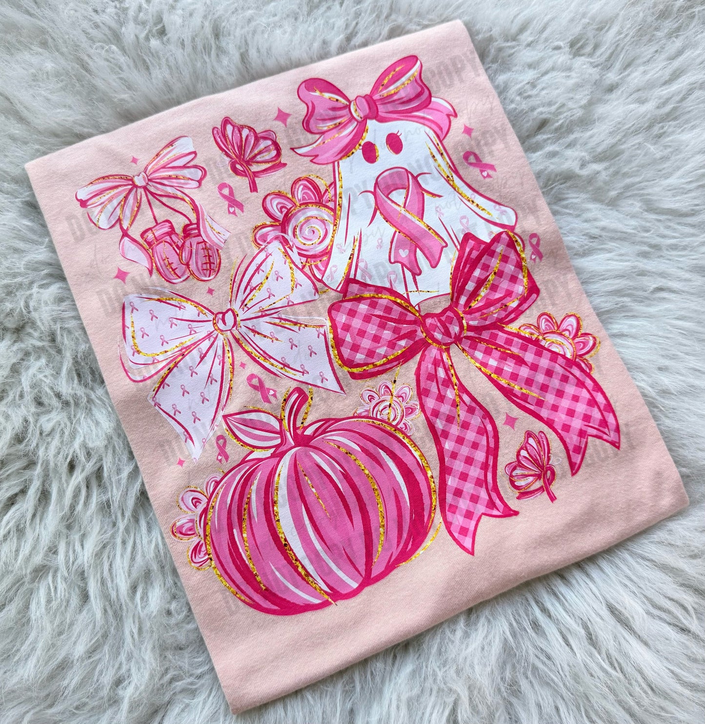 Ghostie & Bows Breast Cancer Awareness - WS