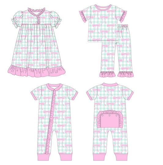 Pink Bows and Gingham Pajamas - ETA early March