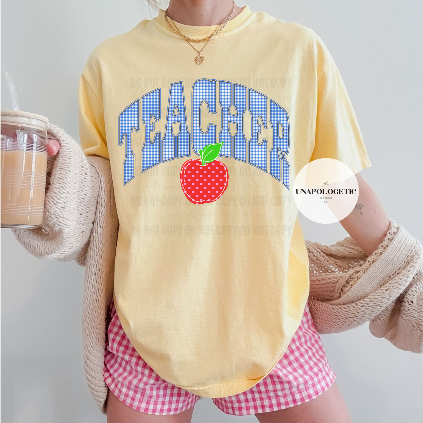 Blue Plaid Teacher - WS