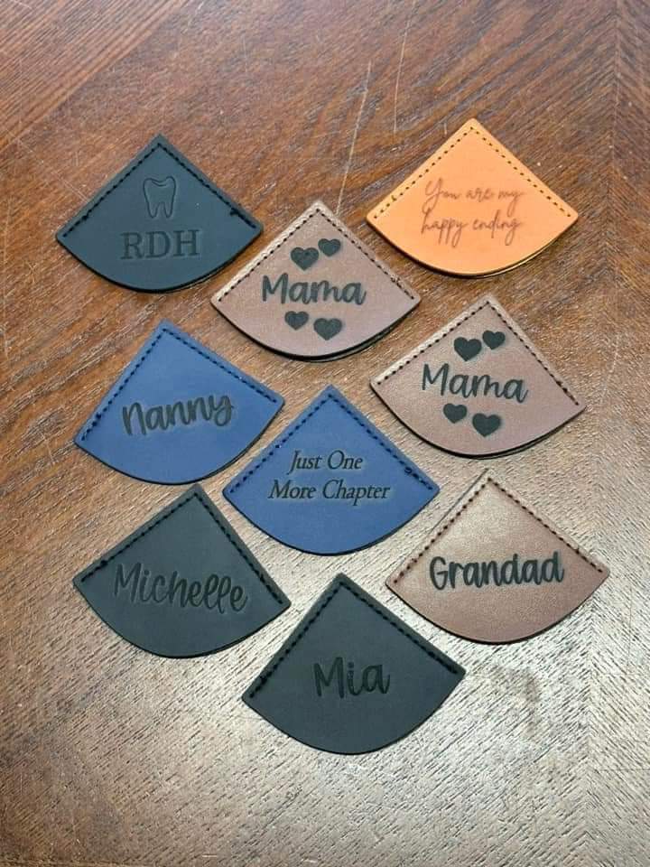 Leather Corner Bookmark