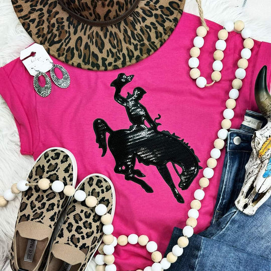 Rodeo Cowboy & Horse Sequin