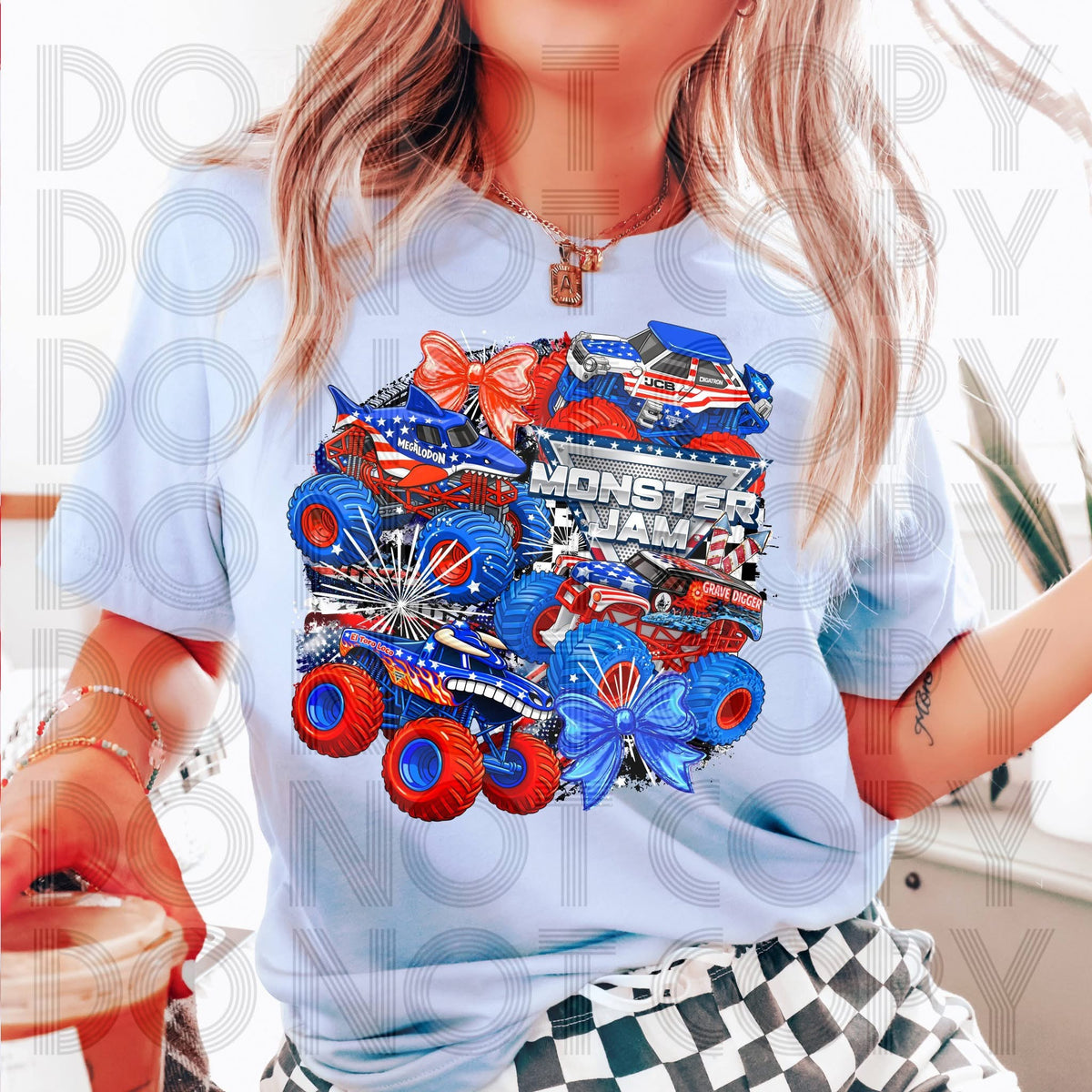 Exclusive Stars and Stripes Monster Jam- Youth