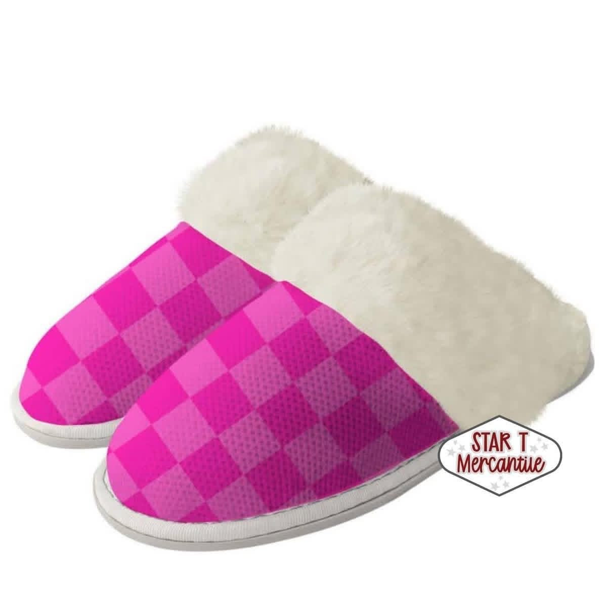 Custom Print Fuzzy Slippers