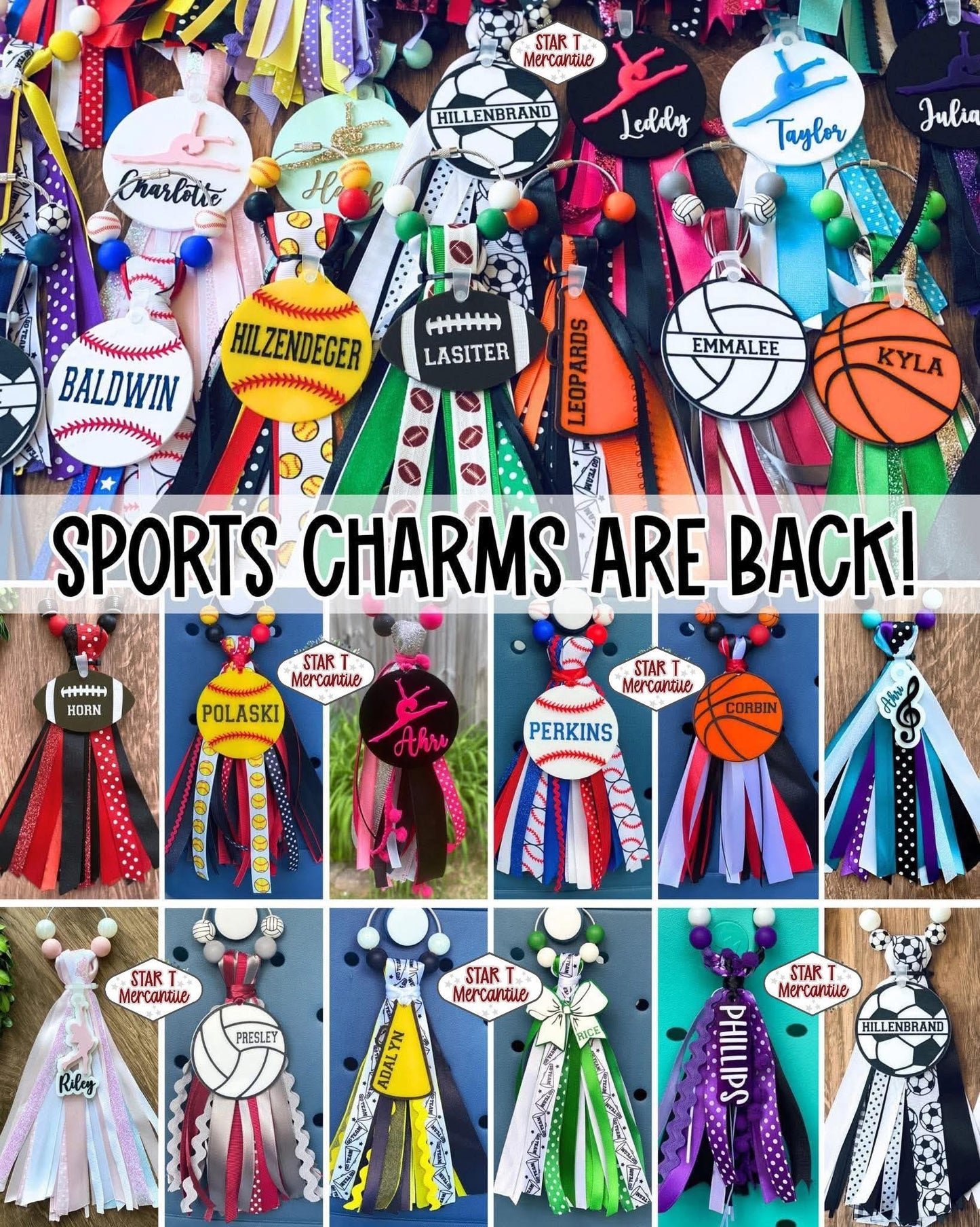 Sports charms