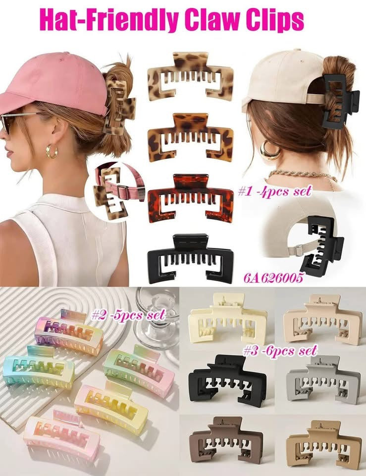 Hat Friendly Claw Clips