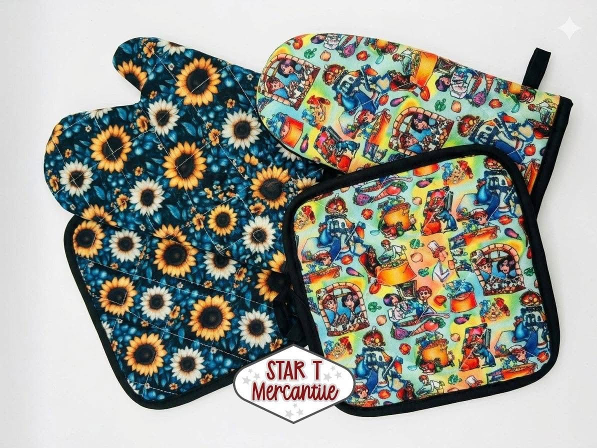Custom Oven Mitt and Pot Holder