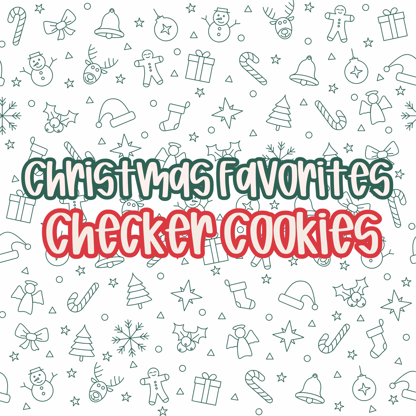 CHECKER COOKIES | CHRISTMAS FAVORITES