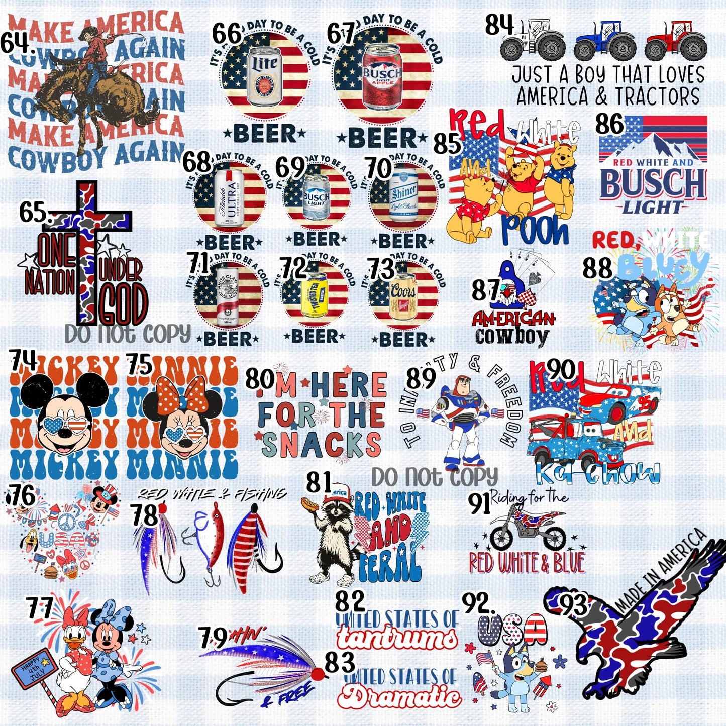 Red white and cute FOJ Bundle - Adult