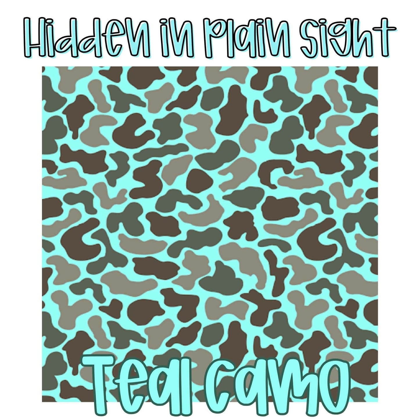 TEAL CAMO | HIDDEN IN PLAIN SIGHT CUSTOM BAMBOO