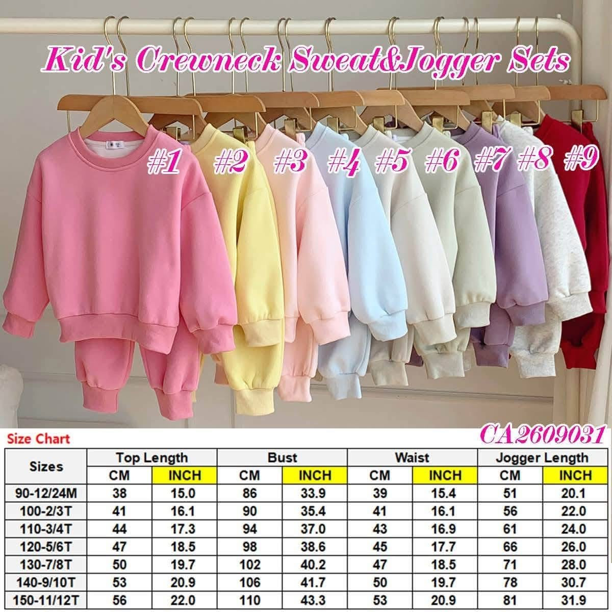 Kids Crewneck And Jogger Set