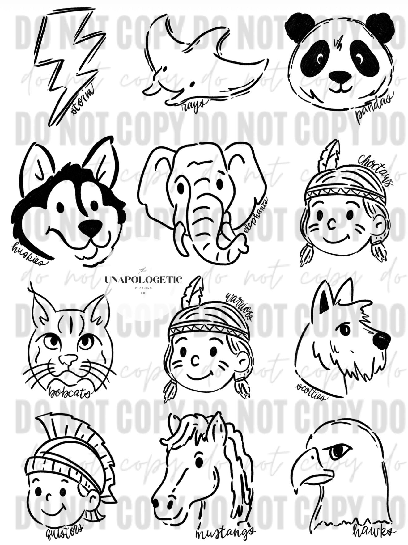 Mascot Tee MULTIPLE OPTIONS - WS