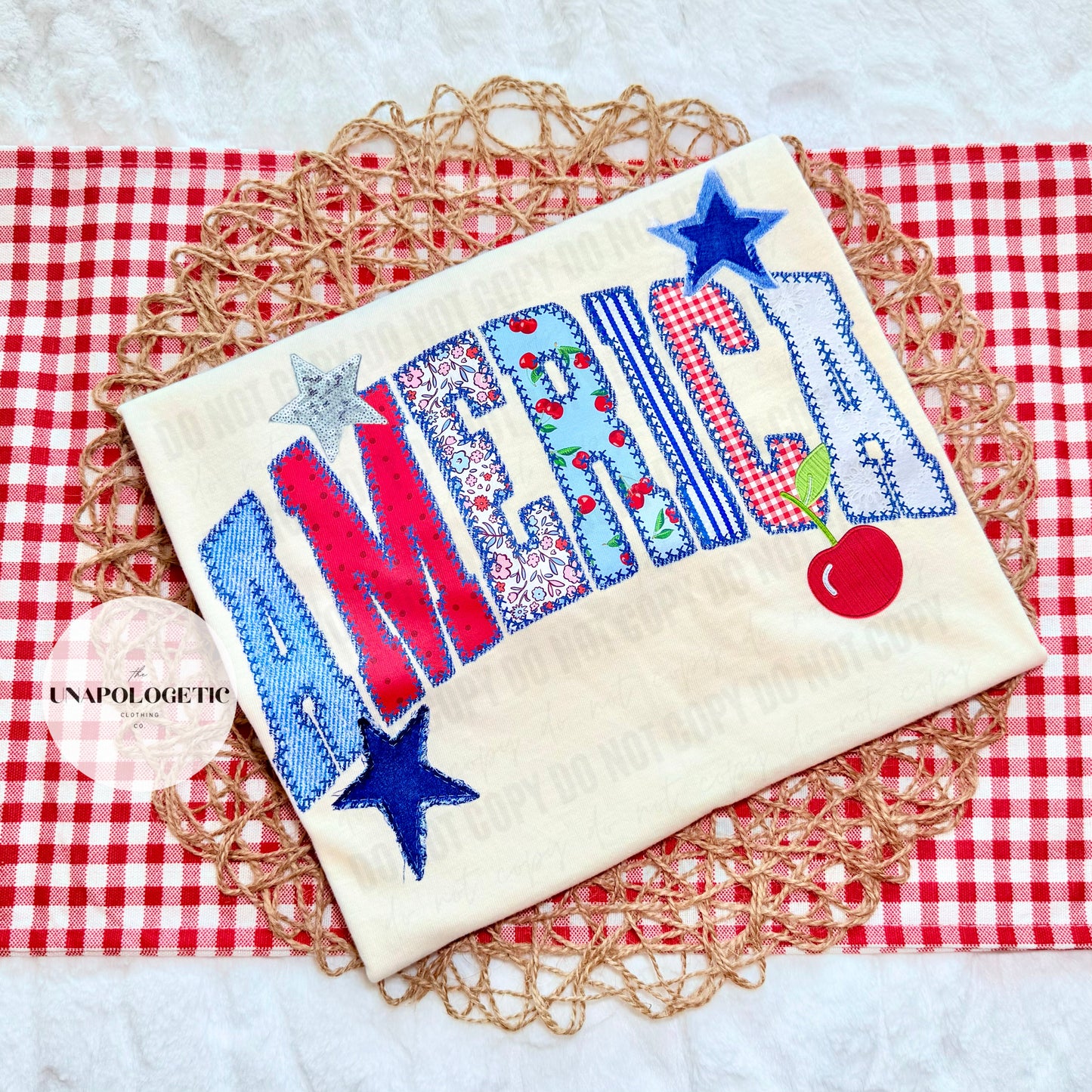 America Stars (Faux Stitched/Sequin) - WS