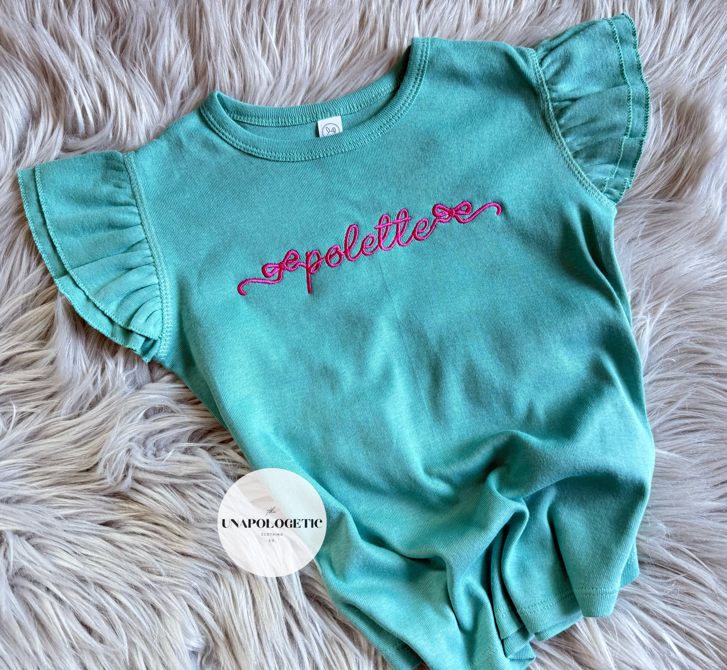 Trendy Bow Embroidered - Toddler/Youth/ADULT WS