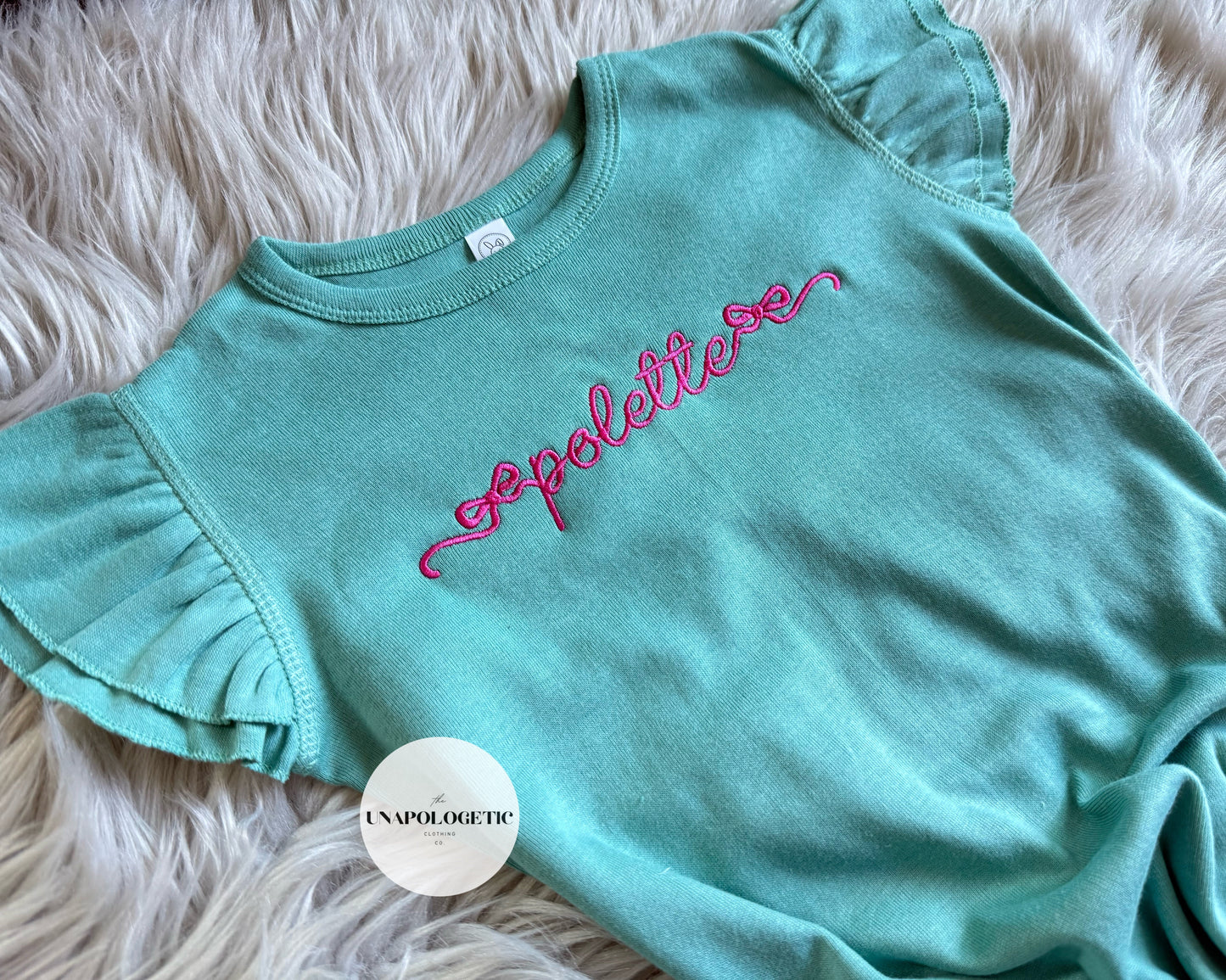 Trendy Bow Embroidered - Toddler/Youth/ADULT WS