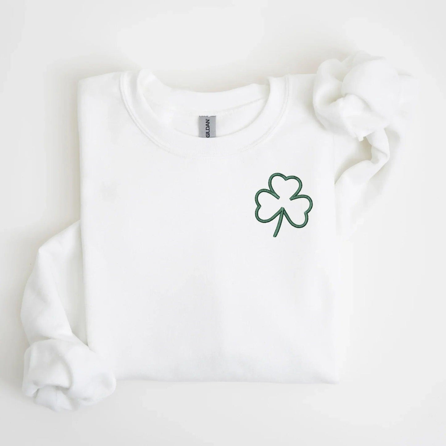 Embroidered Shamrock Sweatshirt | St. Patrick's Day Crewneck