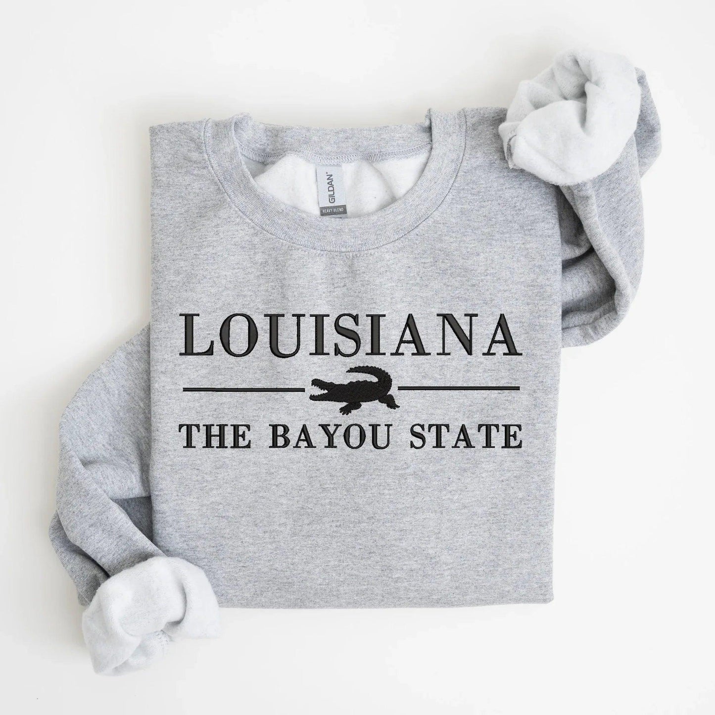 Louisiana The Bayou State Embroidered Shirt | QUICK SHIP