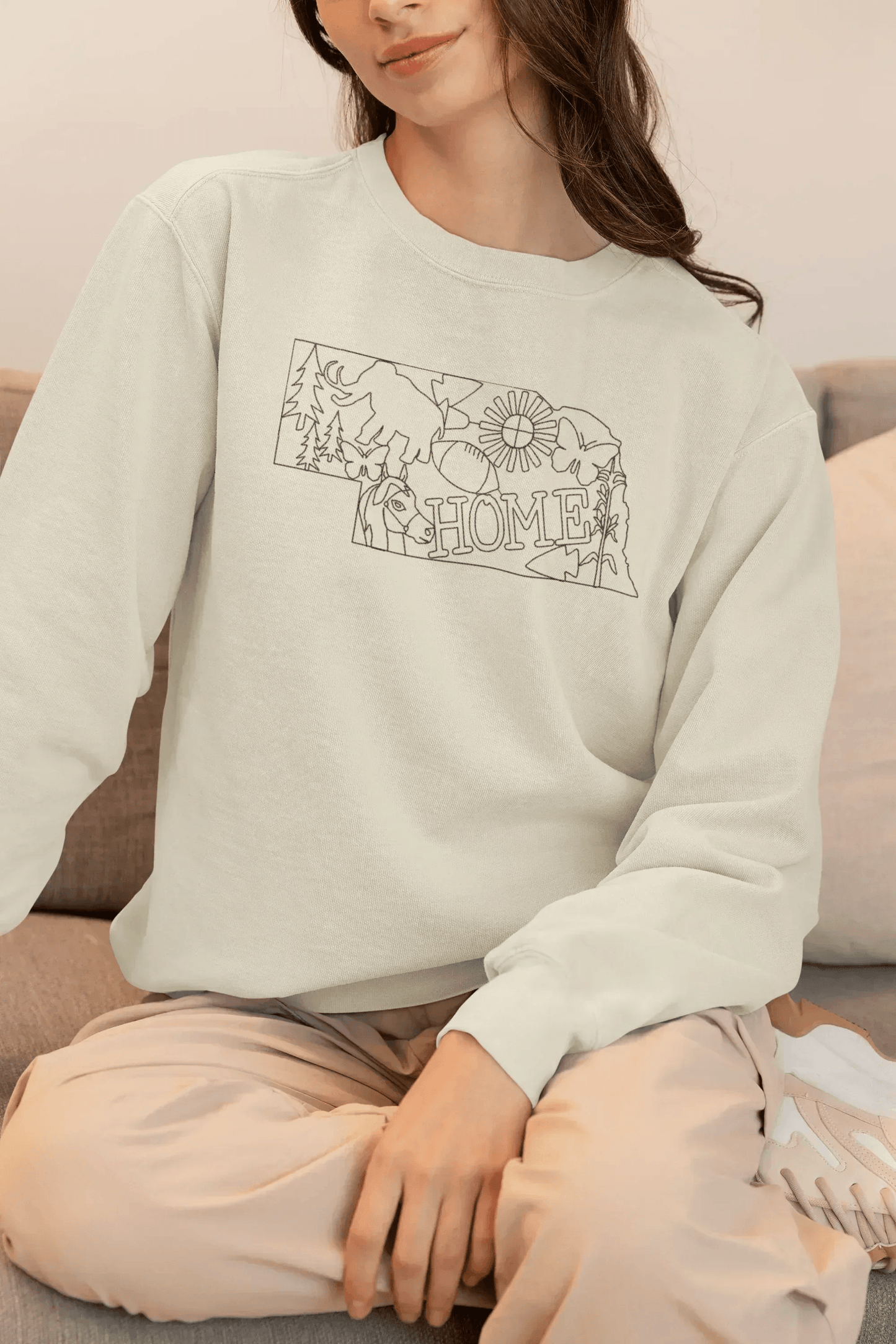 Home State Linework Embroidered Shirt | QUICK SHIP
