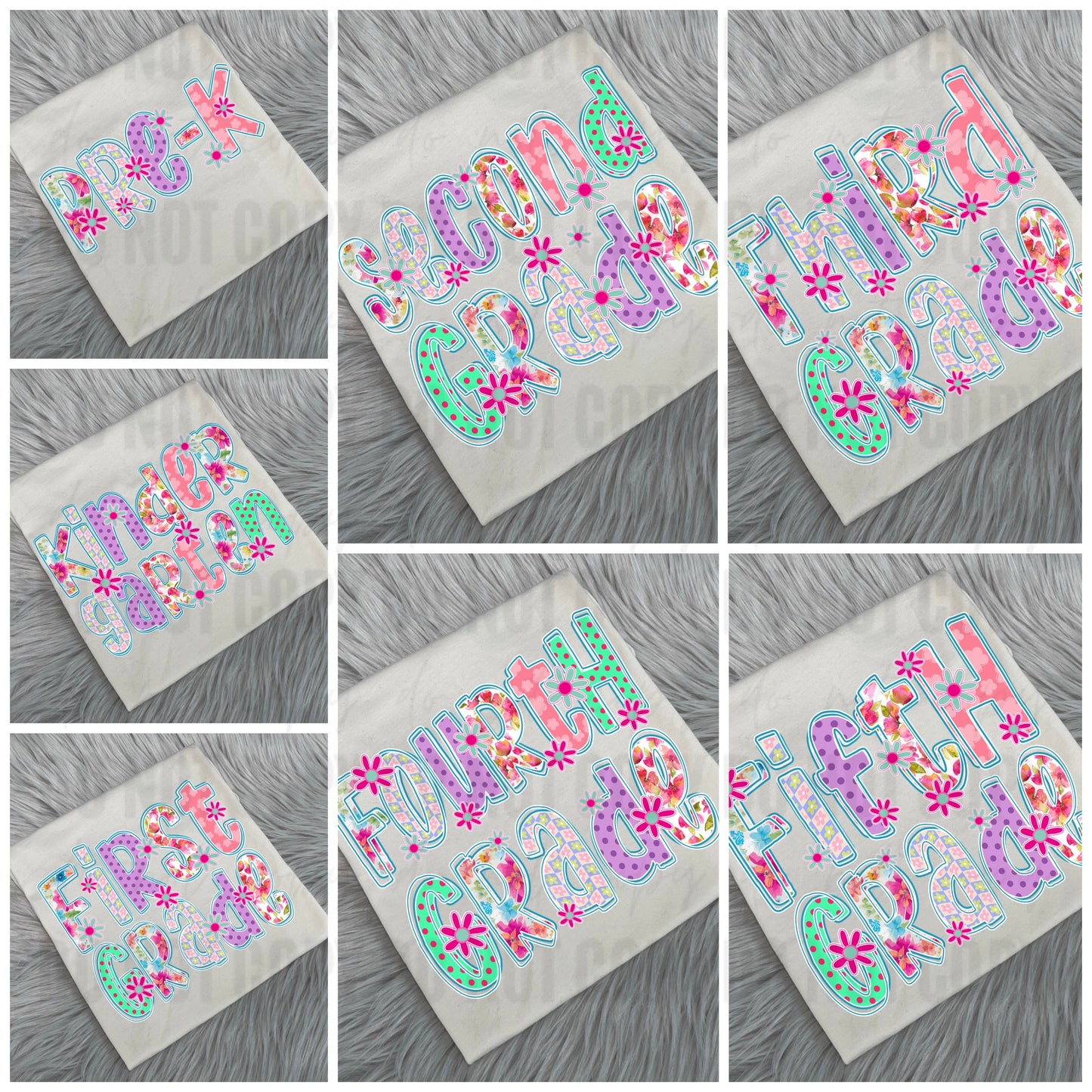 Floral Grade Tees - WS