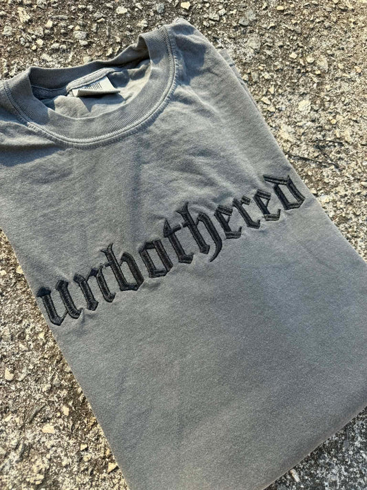 Cloister Black Custom Text Embroidered Shirt | Personalized Metalhead Font Tee | Quick Ship Available