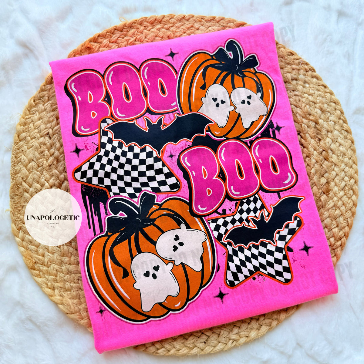 Boo Boo Checkered Stars and Plants  - WS