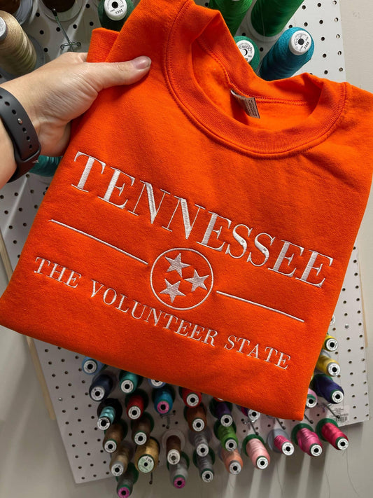 Tennessee The Volunteer State Embroidered Shirt