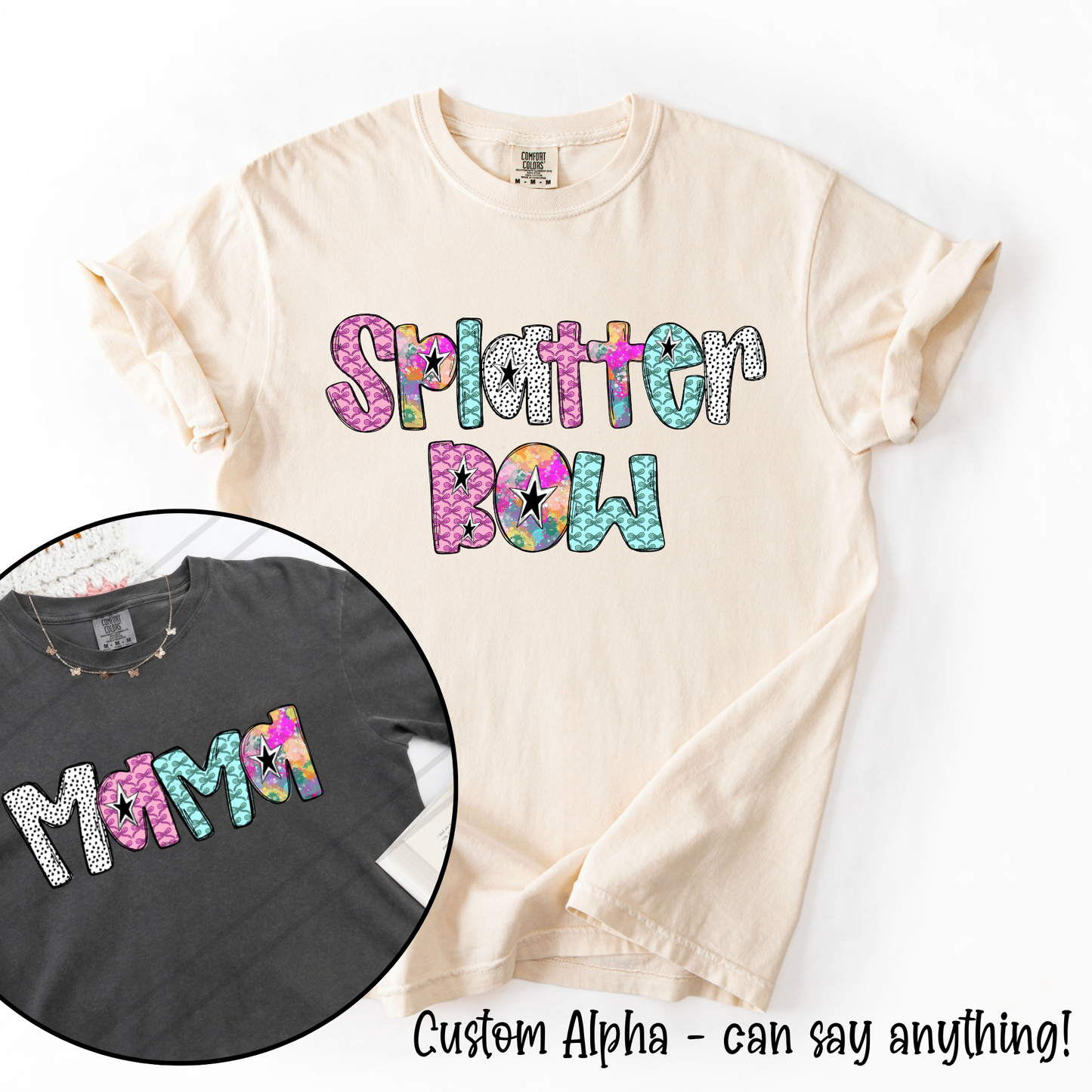Splatter Bow Custom Alpha Tee