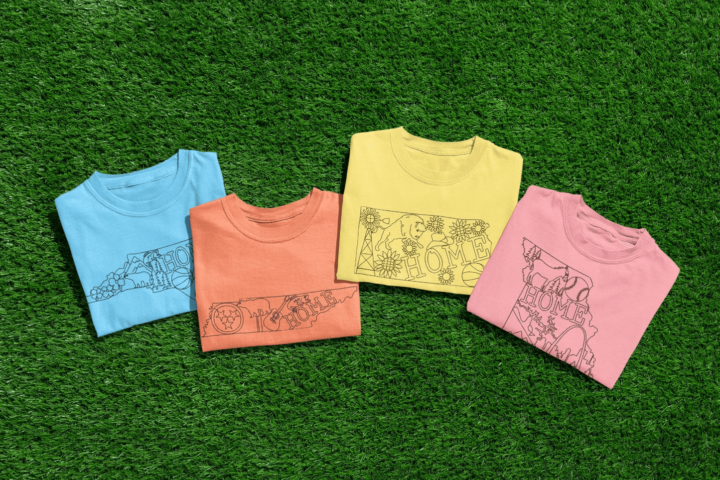 Home State Linework Embroidered Shirt | QUICK SHIP