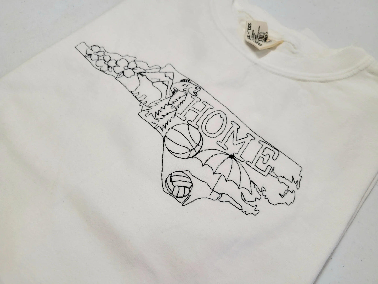 Home State Linework Embroidered Shirt | QUICK SHIP