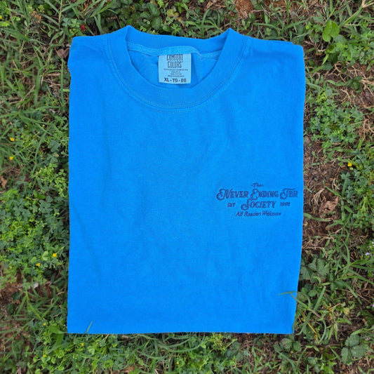 Never Ending TBR Society Embroidered Shirt | Book Lover Comfort Colors Tee
