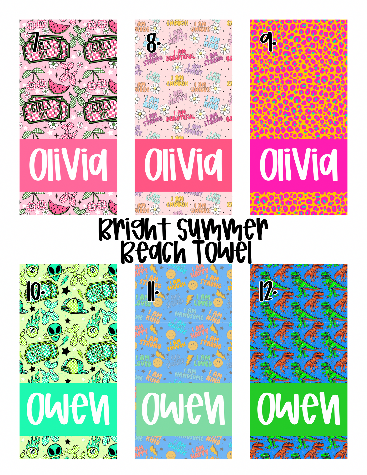 Bright Summer Beach Towels