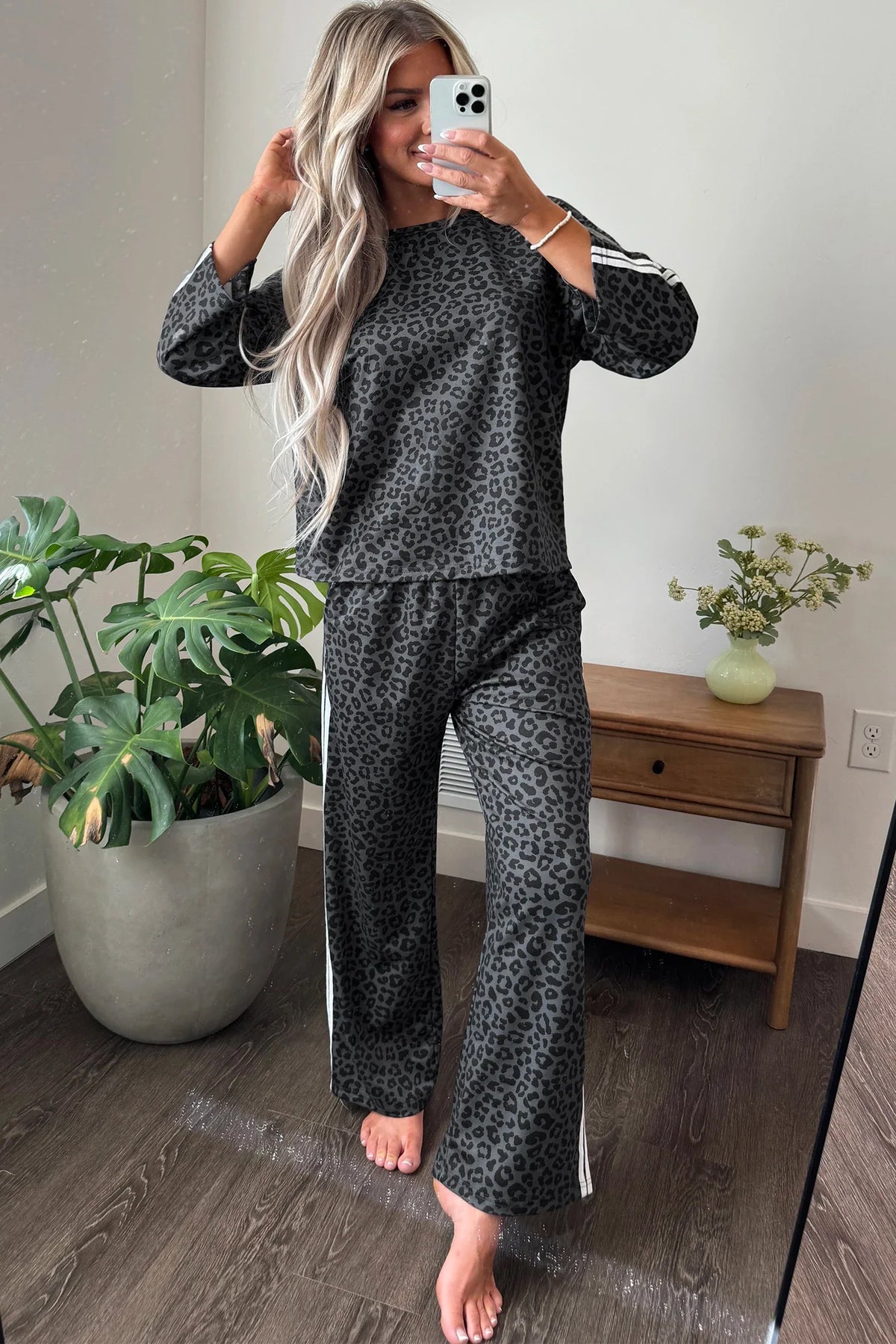 Cozy Gray Leopard Set - Closes 10.17