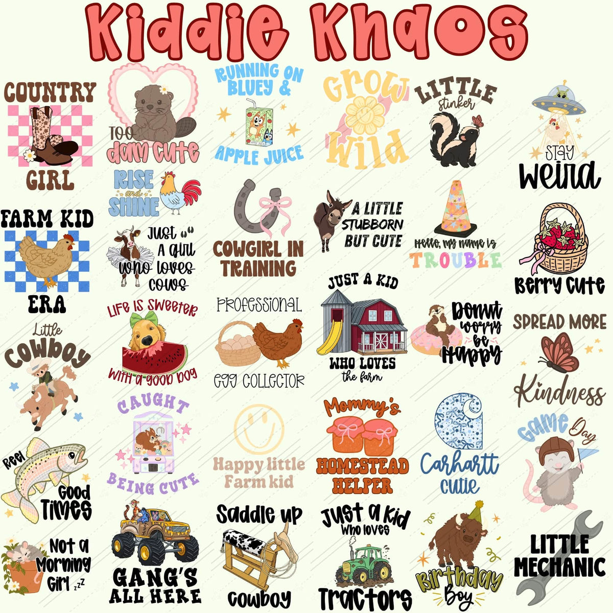 Kiddie Khaos - Multiple Options