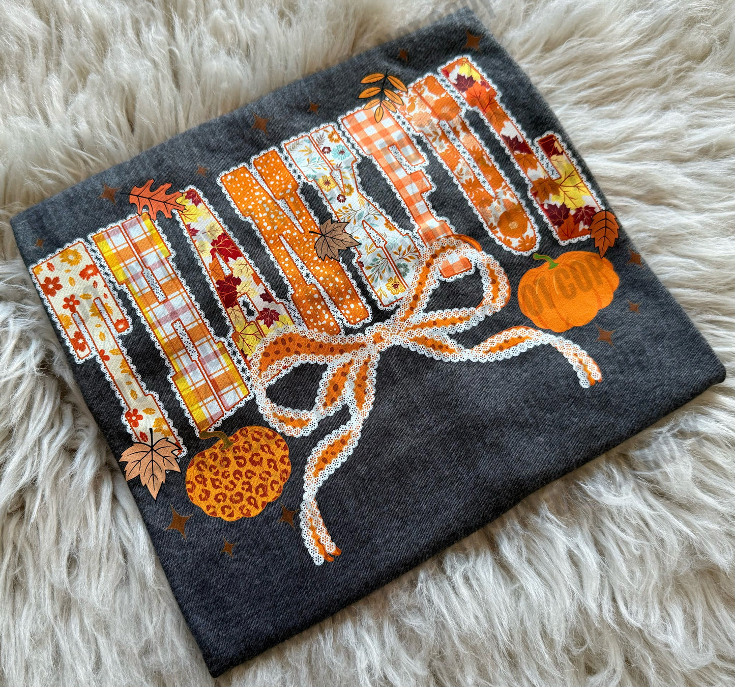 Thankful Lace(Faux) Bow - WS