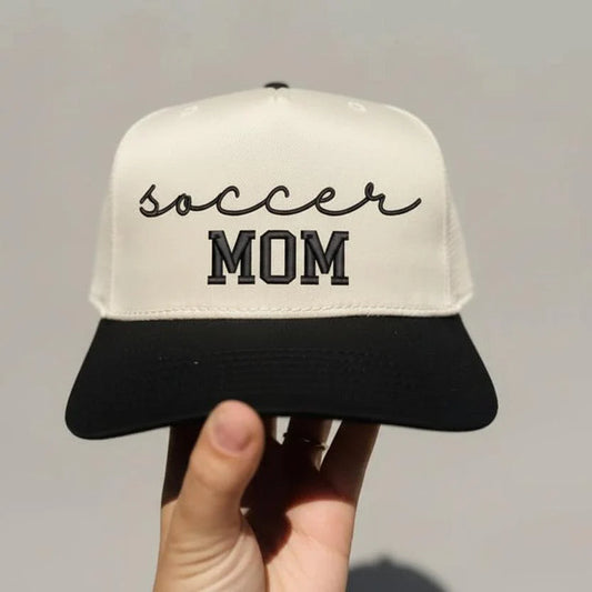 Soccer Mom Embroidered Adjustable Five-Panel Twill Hat