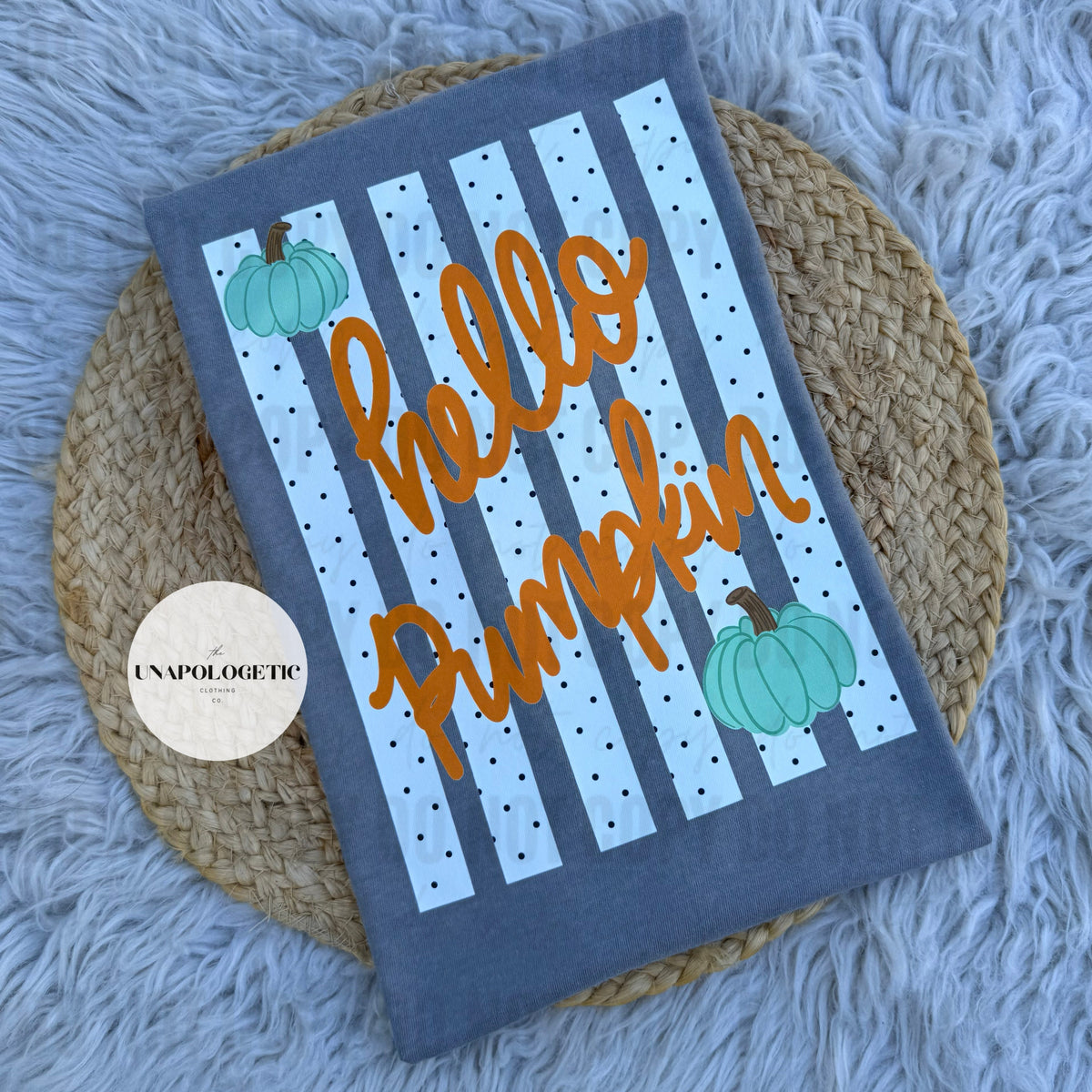 Hello Pumpkin Dotted Stripes -WS