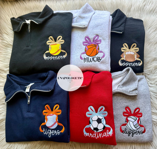 CUSTOM EMBROIDERED SPORT BOWS - WS