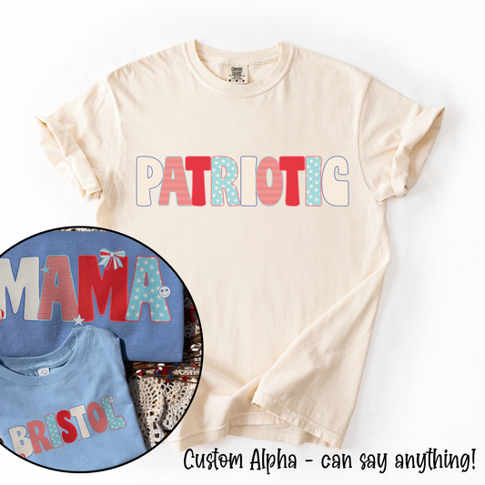 Patriotic Custom Alpha Tee